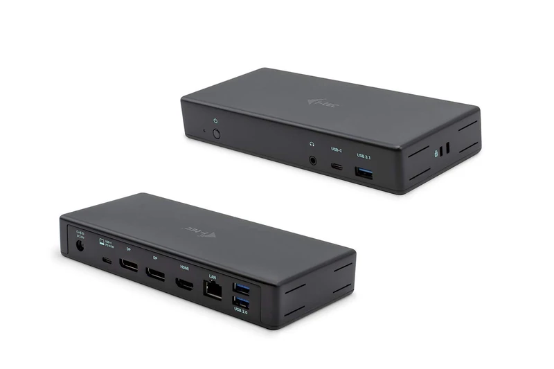i-tec USB-C Triple 4K Universal Docking Station 2x DisplayPort 1x HDMI 1x GLAN 3x USB 3.1 1x USB-C for Data 1x Audio/Mic Power Delivery 85W for Windows MacOS Thunderbolt 3 Compatible