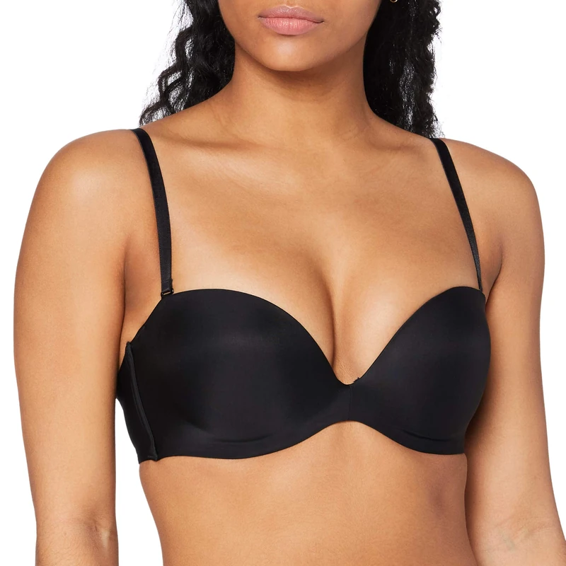 Triumph Womens Stepy Soft 01 Wdp Full Coverage Bra, Black, 32C UK