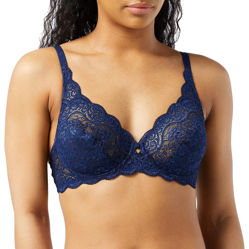 Triumph Women's Amourette 300 W Bra, Deep Water, 34C