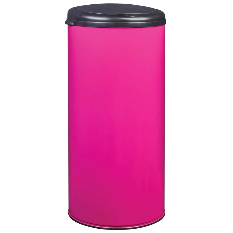 ROSSIGNOL 45 Litre Push Open Trash Can, Telemagenta Pink