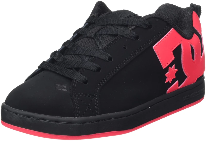 Dc Shoes Women's Court Graffik Shoes, Black/HOT Pink *8 UK