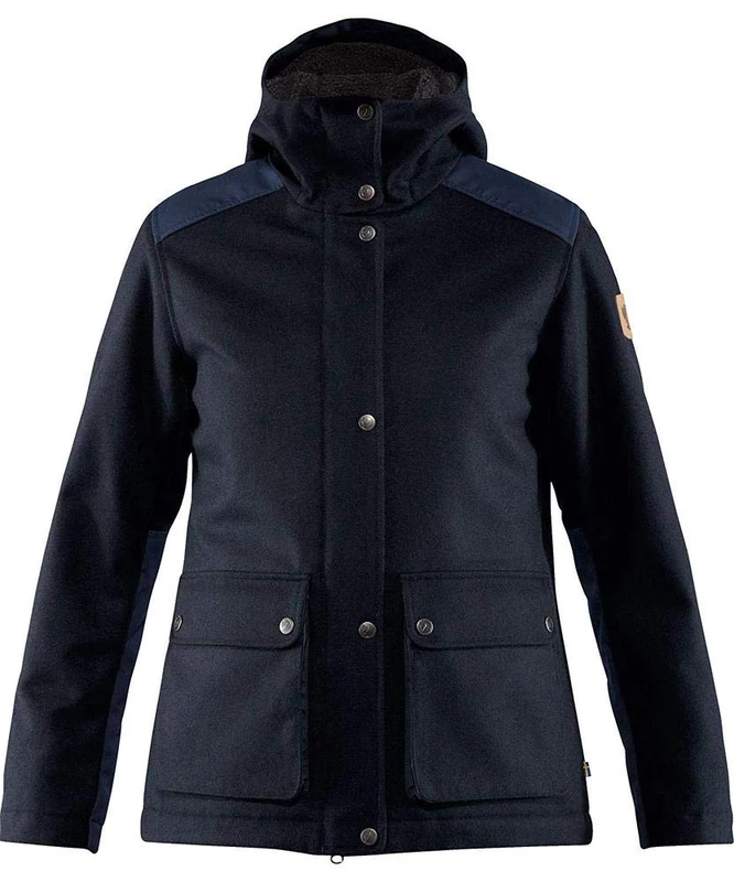 FJALLRAVEN F89796-575 Greenland Re-Wool Jacket W Night Sky S