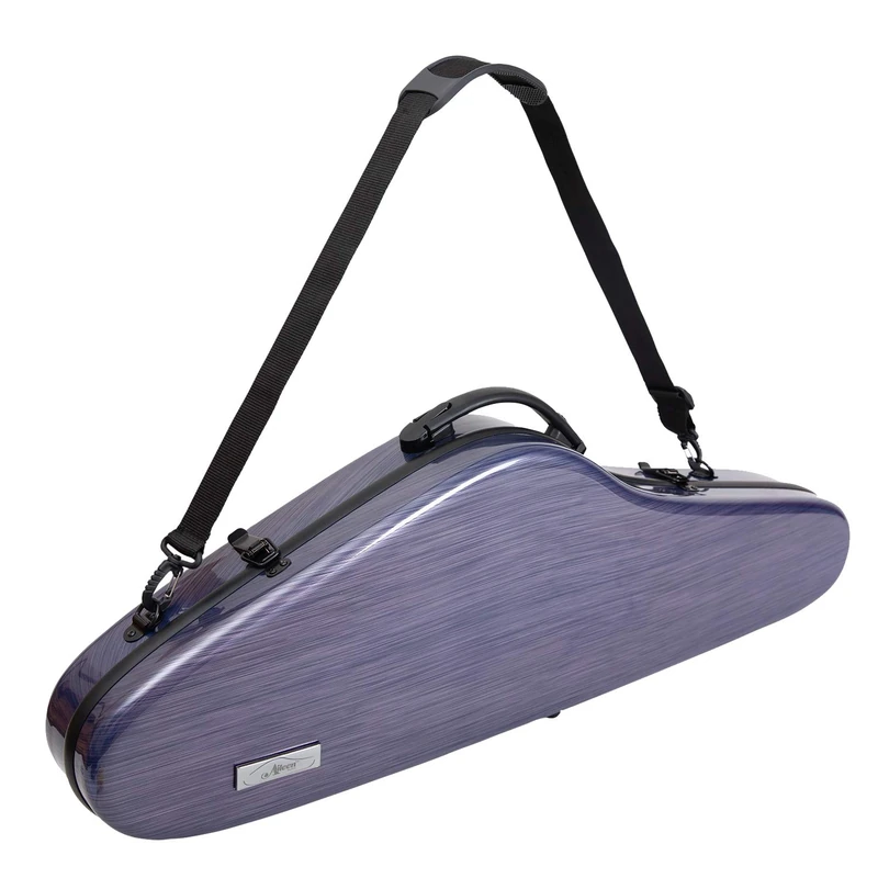 Aileen Violin Hard Case 4/4 Full Size Luxury with Hygrometer Suspension, Purple