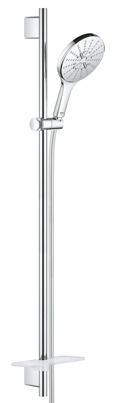 GROHE Rainshower 150 Smartactive Shower Rail Set 3-Spray 150mm Hand Shower with 900mm Rail, 1750mm Silverflex Hose Chrome Finish Made in Germany 26593000
