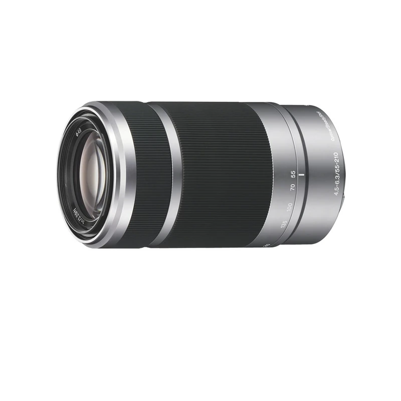Sony SEL55210 E Mount APS-C 55-210 mm F4.5-6.3 Telephoto Zoom Lens - Silver (Renewed)