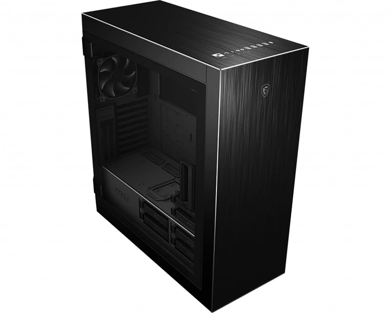 MSI MPG SEKIRA 500P Full Tower Gaming Computer Case, 4 x 120 mm PWM Fans, USB Type-C, Tempered Glass Panel, E-ATX, ATX, mATX, mini-ITX - 306-7G09M61-W57 - Black