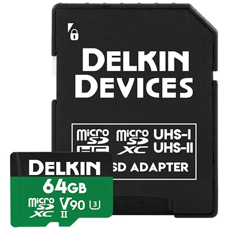 Delkin Devices 64GB POWER microSDXC UHS-II (V90) Memory Card (DDMSDG200064)