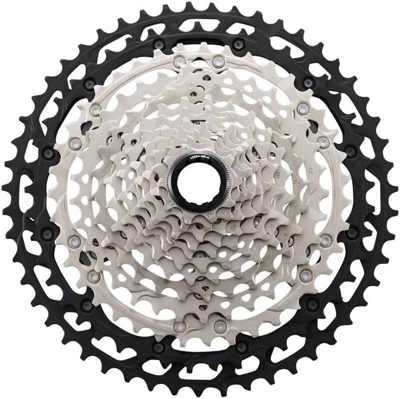 SHIMANO XT CS-M8100 Cassette - 12-Speed, Silver/Black, Mirco Spline