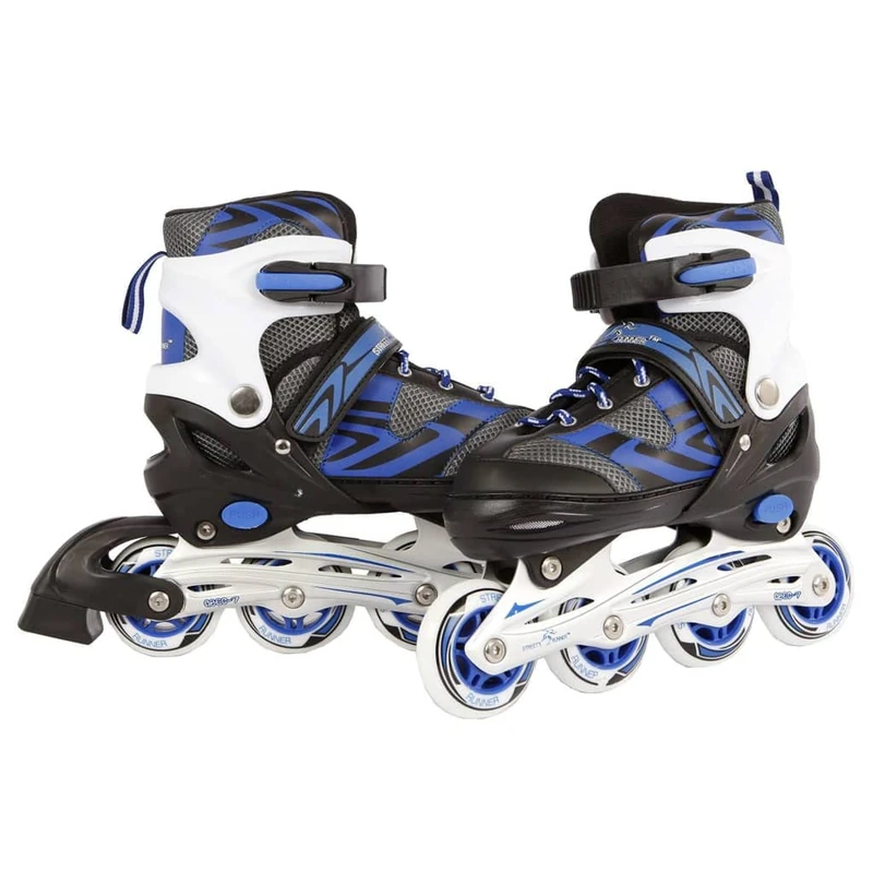 Van Manen 720233 Kids Globe Street Rider Inline Skates Blue/Black, Adjustable from Size 39-42, ABEC7 Aluminium Frame, Pink