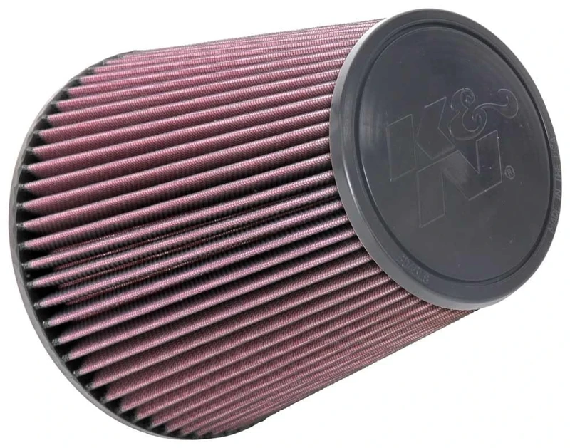 K&N Universal Clamp-On Air Filter: High Performance, Premium, Washable, Replacement Filter: Flange Diameter: 6 In, Filter Height: 8 In, Flange Length: 0.625 In, Shape: Round Tapered, RU-1044XD