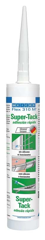 WEICON 13650290-36 Flex 310 M Super Adhesive MS-Polymer White Initial Very High Adhesive Force