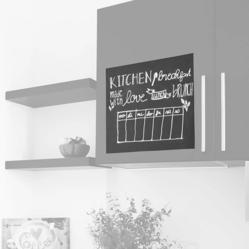 hjh OFFICE MEMO 801000-45 x 200 cm Blackboard Sticker Film - Black