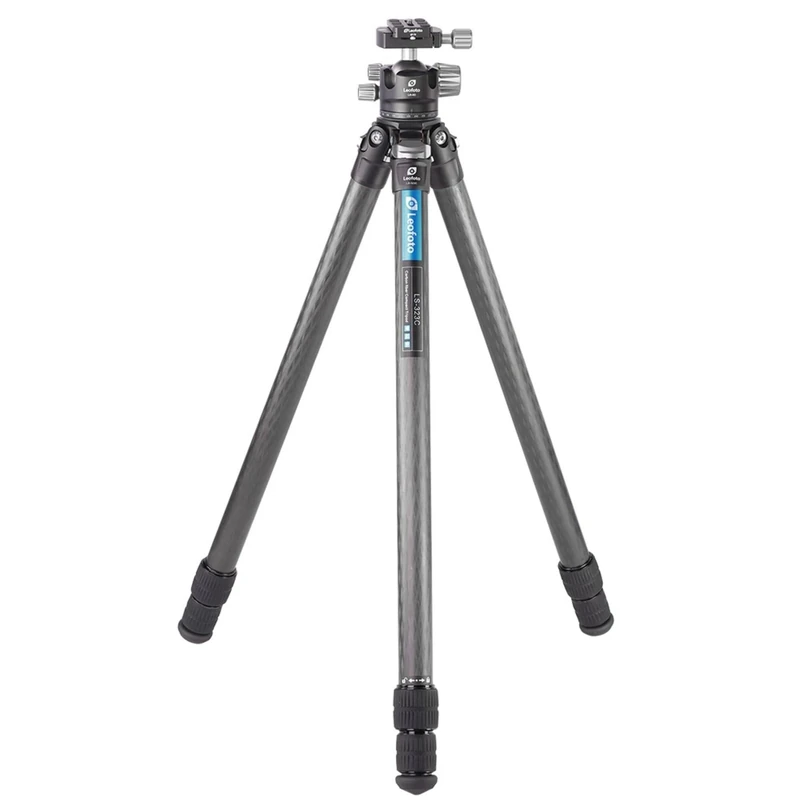Leofoto - Ranger - Carbon Tripod including Ball Head - Twist-Lock system - Legs adjustable in 3 Angles - Ideal for Macro Photography - LS-323C+LH-40