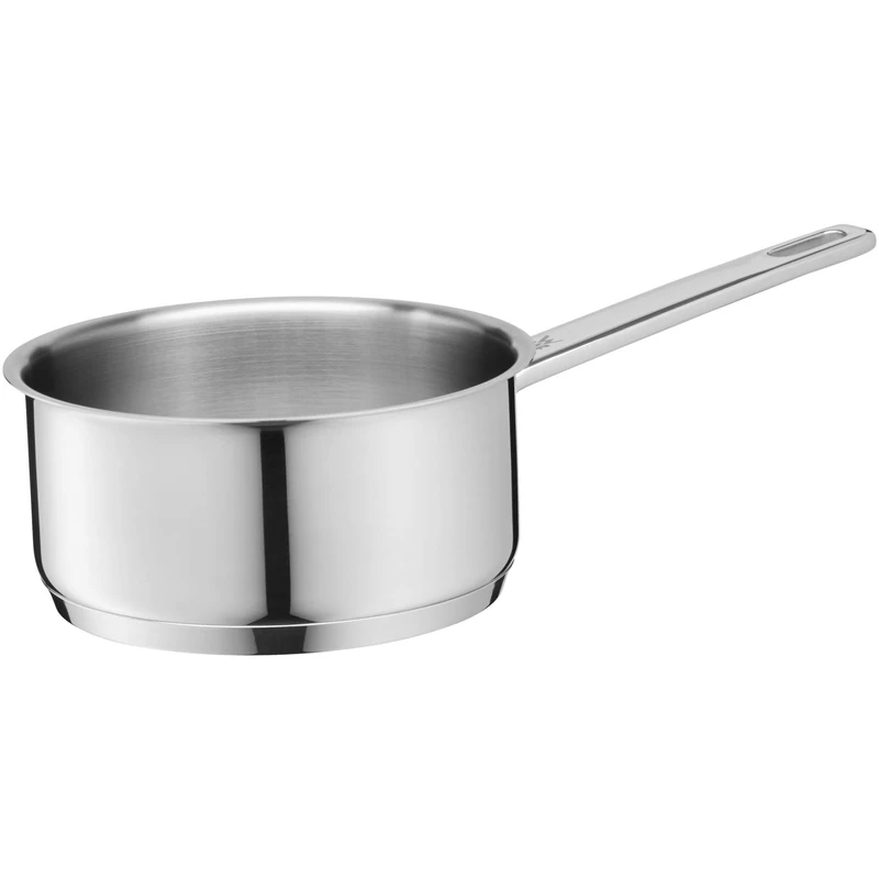 WMF Compact Cuisine Saucepan Without Lid 16.5 cm Small Pot 1.5 L Milk Pan Induction Cooking Pot Small Polished Cromargan Stainless Steel Pasta Pot with Inner Scale Uncoated
