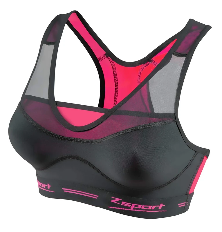 ZSPORT Virtuosity M Women's Sports Bra Black/Pink - Image 1