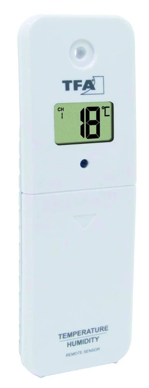 TFA Dostmann Thermo-Hygro-Sender 30.3239.02 for Marbella Pool Thermometer and TFA WLAN Weather Stations with Display White (L) 51 x (W) 20 x (H) 146 mm