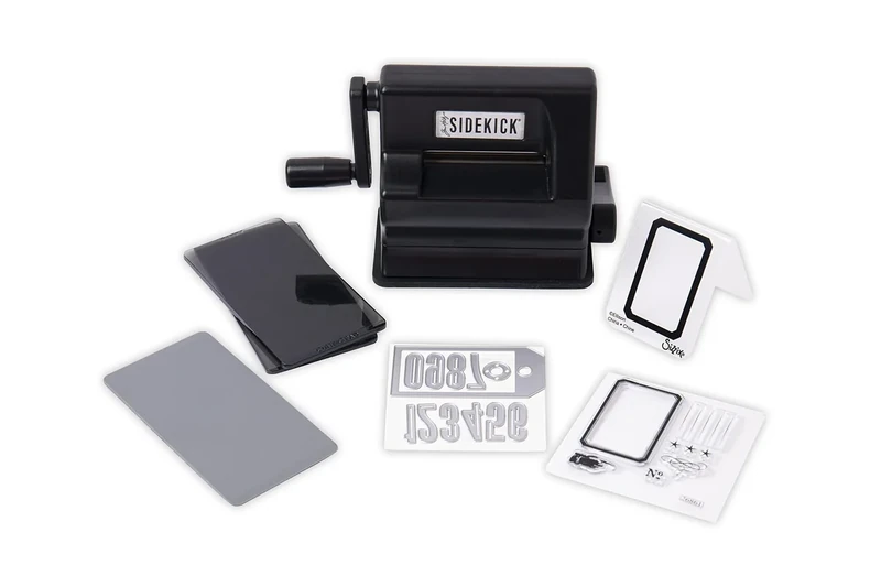 Sizzix Sidekick Tim Holtz Mini Die Cutting and Embossing Machine and Beginners Craft Kit for Adults and Kids. Perfect for your Card Making, Journaling and Scrapbooking Supplies | 6.35cm Opening