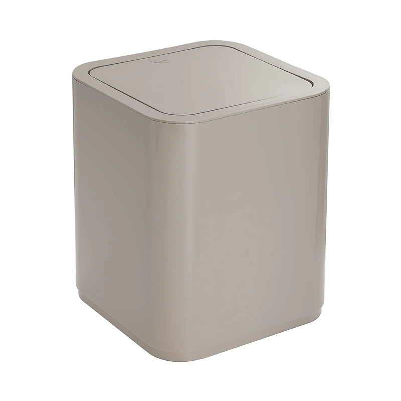 Gedy Seventy 8L Trash Can - Beige Thermoplastic Resin Bin - Image 1
