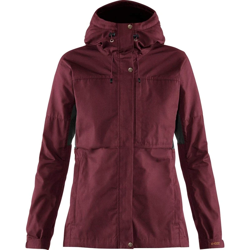 FJALLRAVEN 89828-356-030 Kaipak Jacket W Jacket Women's Dark Garnet-Dark Grey Size M