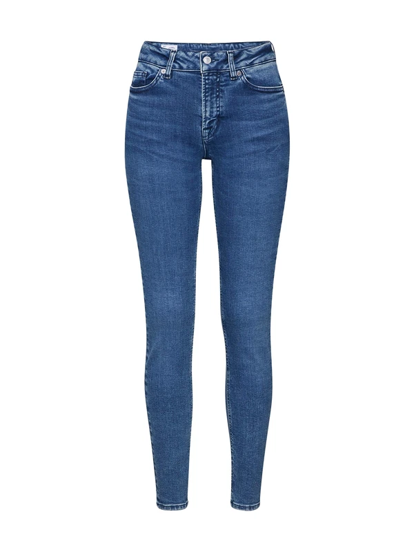 Kings of Indigo Women's Juno High Slim Jeans, Blue (Eco Myla Mid Blue 4046), No Aplica (Size: 24/34)