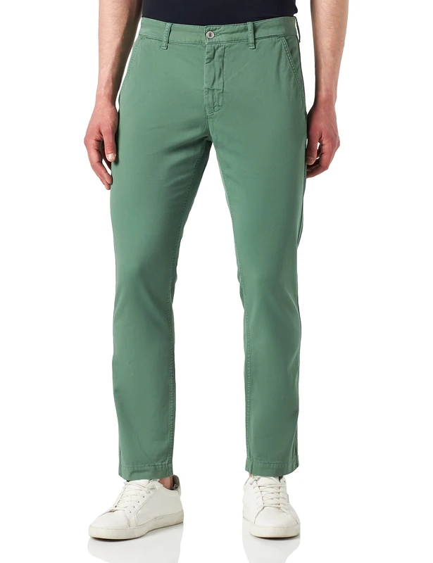Kings of Indigo Men's Sujin Trouser, Green (Pear Green 7613), One (Size: 32/32)