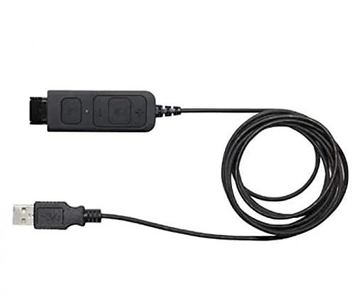 Project Telecom QD to USB-A & USB-C Headset Cable (BL-054MS+P) – Inline Volume, Mute & Call Controls – Compatible with Plantronics (Poly), JPL QD Headsets - Image 1