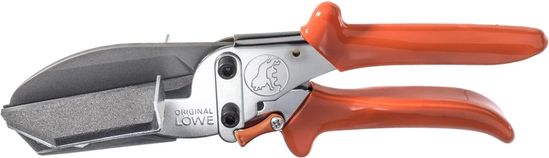 Original LÖWE Professional Cable Duct Scissors 3.606/HÜ with Lever Transmission and 90 Degree Stops for Professional use - for Precise cuts on Plastic Strips, Cable ducts, PVC Cables, Metal