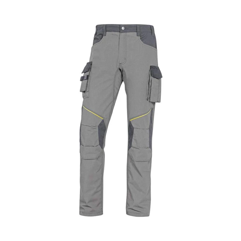 Delta Plus MCPA2GRGT MCPA2 Mach2 Ripstop Polyester/Cotton Corporate Working Trousers, Size Large, Light Grey/Dark Grey - Image 1