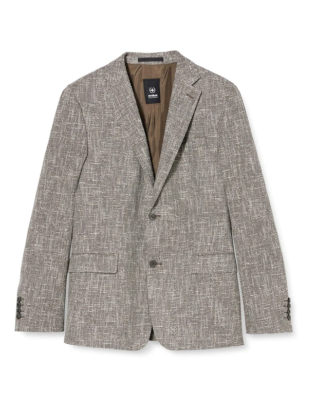 Strellson Premium Men's Cazar Blazer, Beige (Dark Beige 254), 22 (Size: 48)