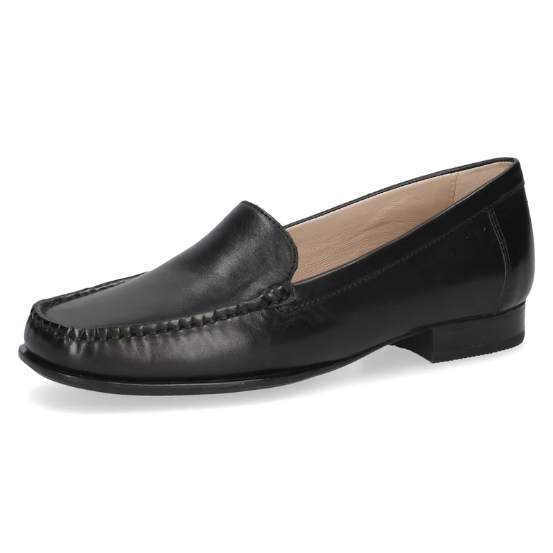 CAPRICE Women's Leather Loafers Elegant, Black (Black Nappa), 5 UK - Image 1