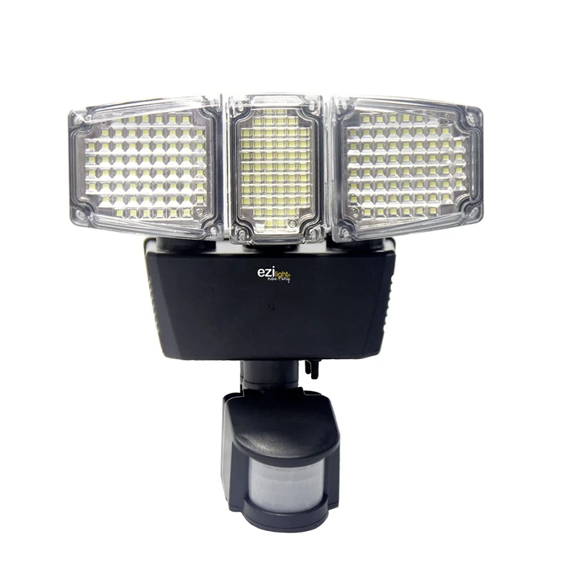 EZILIGHT Solar Pro 3 LED Solar Spotlights, Black