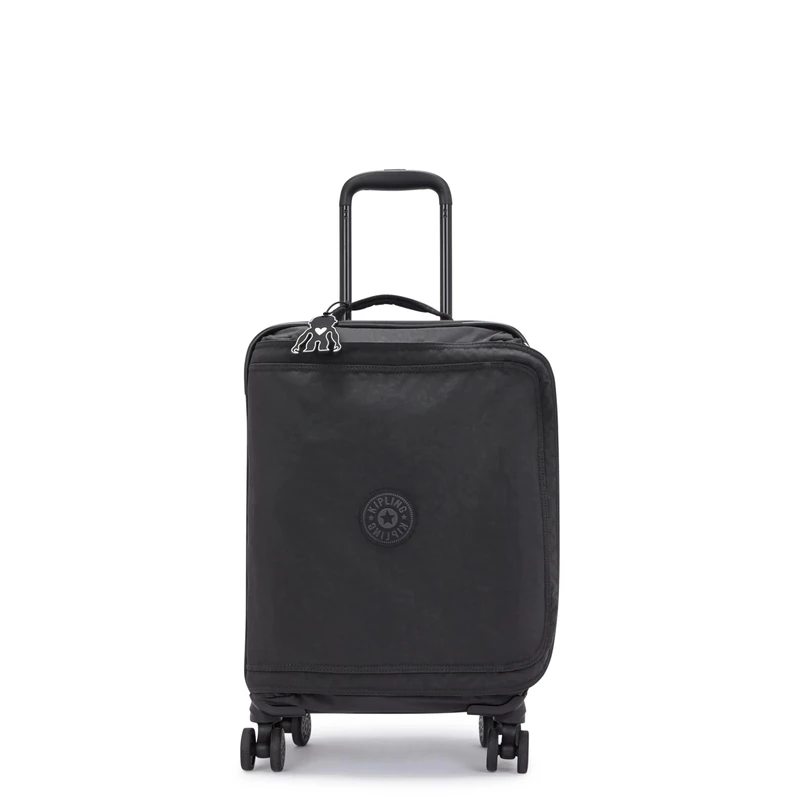 Kipling Spontaneous Softside Spinner Wheel Luggage, Black Noir, Checked-Large 31-Inch