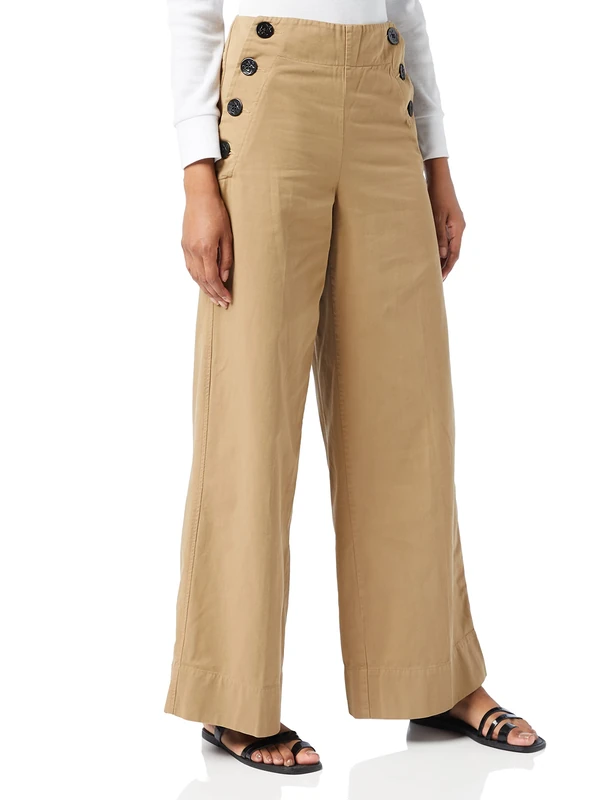 Kings of Indigo Women's Fallon Trouser, Beige (Stone Camel 7514), One (Size: 31/34)