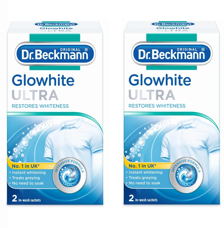 Dr Beckmann Glowhite Ultra Fabric Whitener (4 x 40g Sachets)