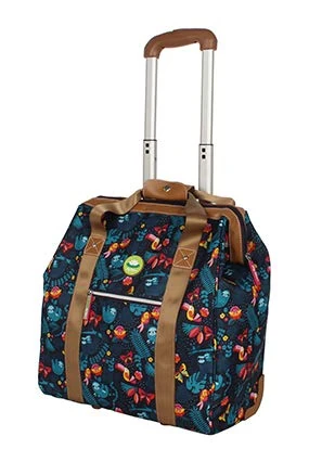 Lily Bloom Designer Under The Seat Tote Cabin Luggage Collection - 15 Inch Patterned Carry on Bag for Women - Lightweight Suitcase with 2 Rolling Wheels, Sloth to Me, 15 X 8 X 15 inches