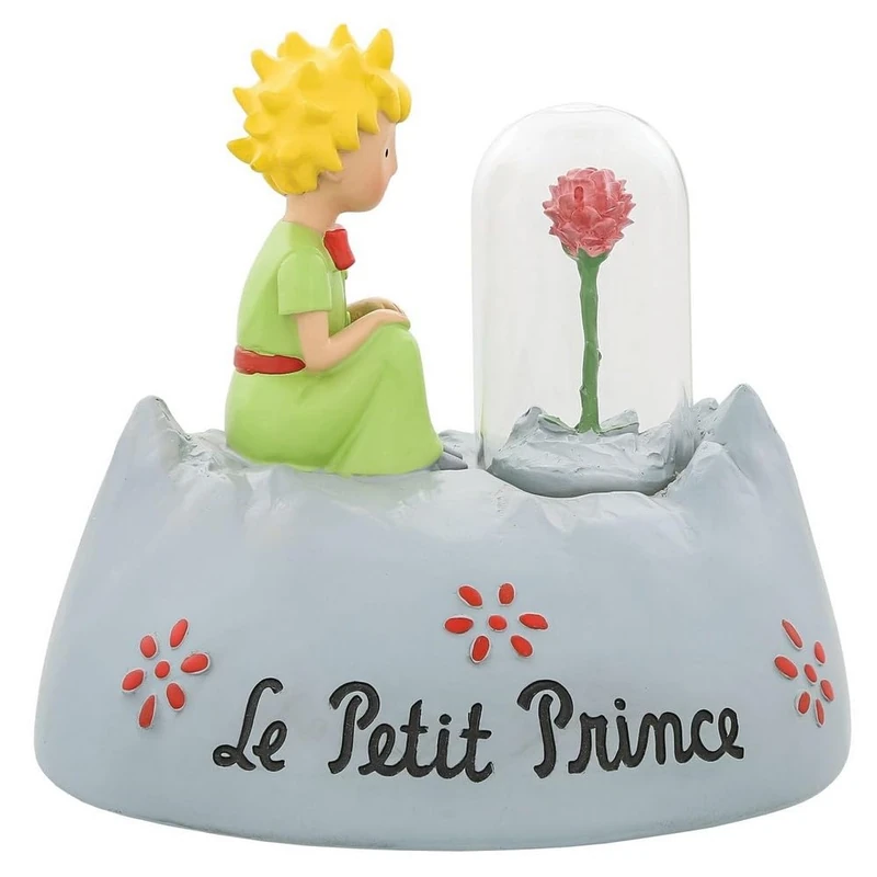 The Little Prince Figurine The Little Planet Prince with Rose, 11 cm
