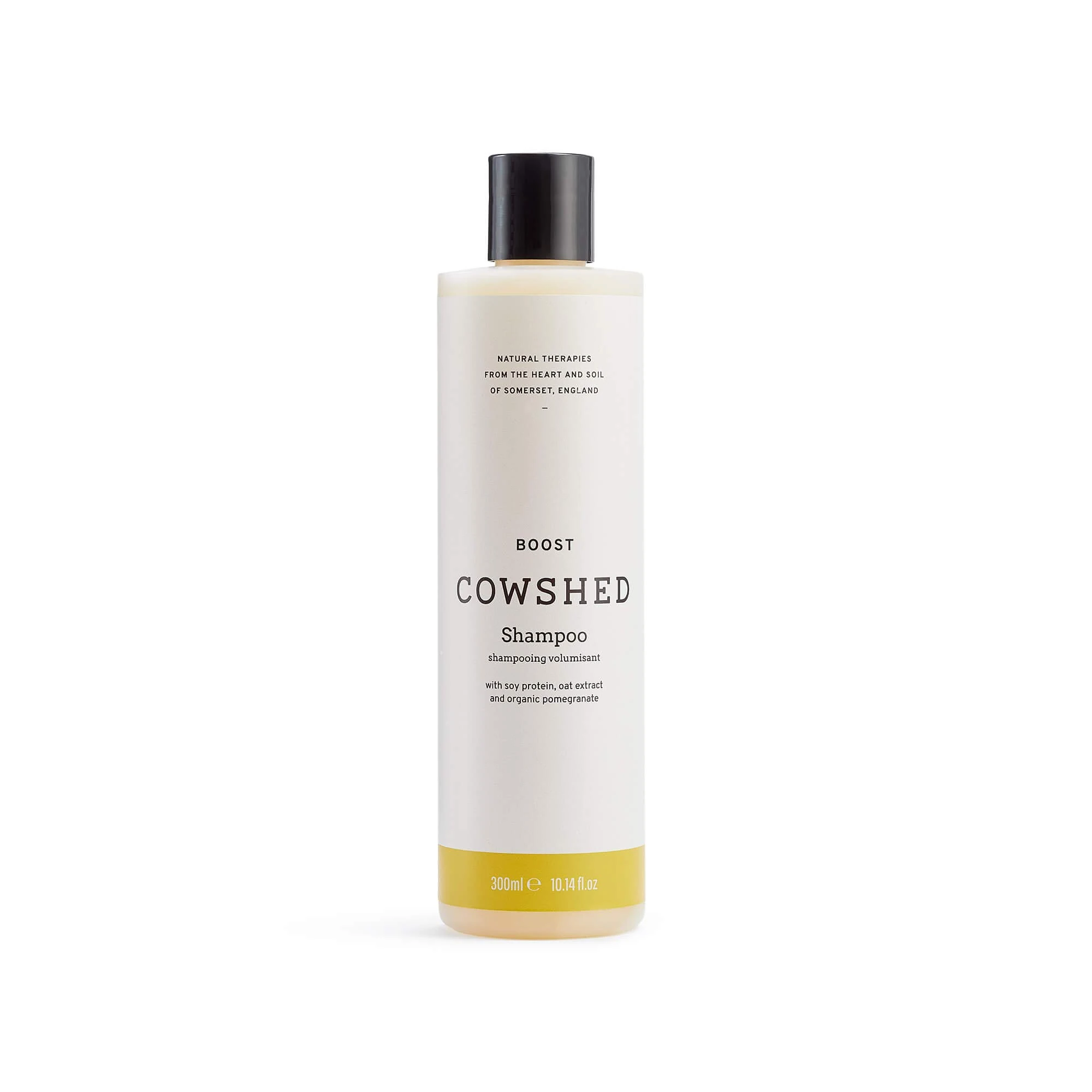 Cowshed Boost Shampoo 300ml | Volumising Shampoo for Fine Hair | Natural, Vegan, & Paraben Free | Cleansing & Detangling with Wheat Protein, Oat Extract, and Lemon