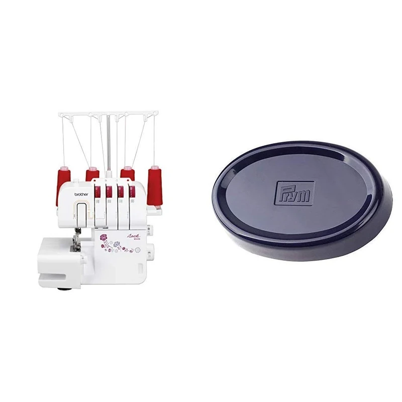 Brother M343D Overlocker, Other, White, 38.5 x 33 x 36.5 cm & Prym Magnetic Pin Cushion