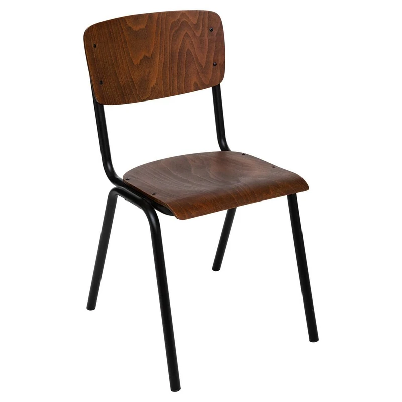 ATMOSPHERA CREATEUR D'INTERIEUR ATM-157194A Atmosphera School-Style Chair Wooden Height 83 cm Colonial, Iron, cm