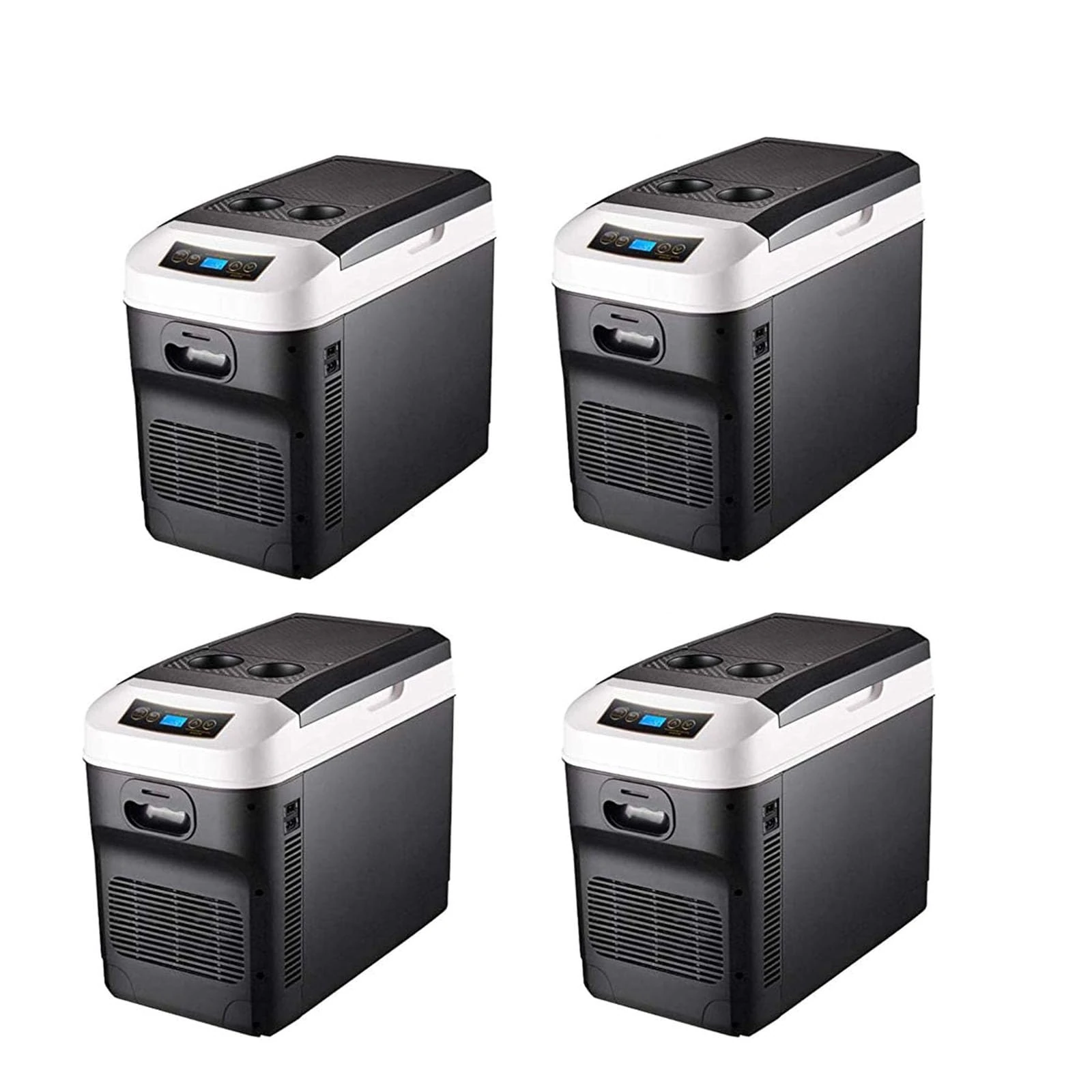 Auto Companion Coolbox, Car Refrigerator Car/Truck Cooler 24V/12V/220V-240V Portable Camping Fridge Long Distance Driving Journeys And Camping (28L) (Color : Black)