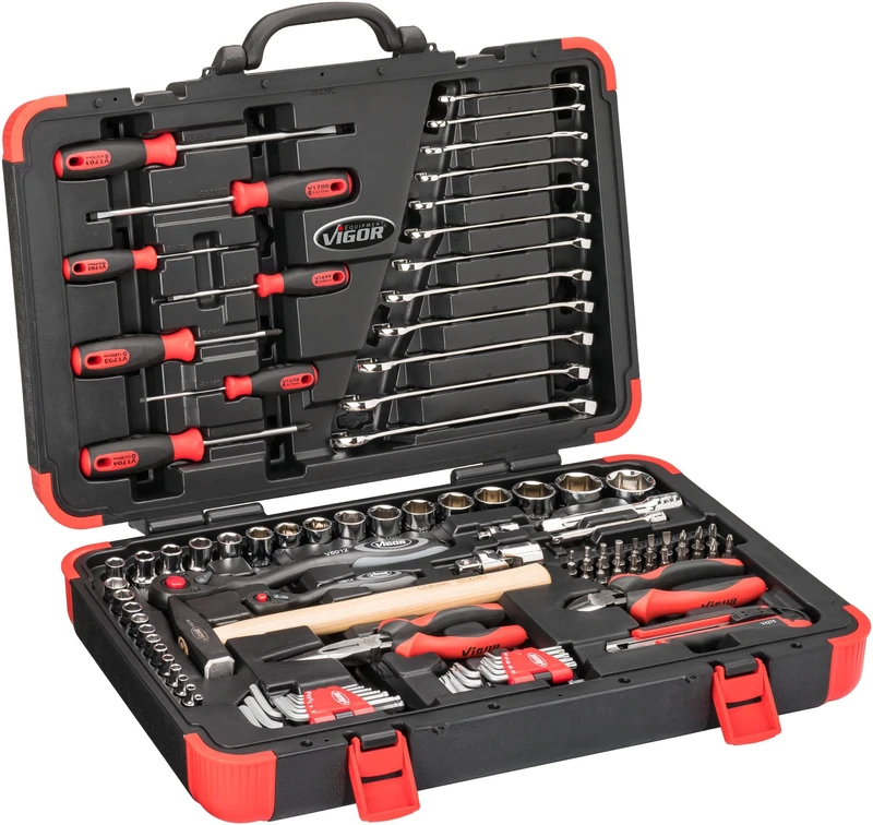Vigor V4425N Tool Box Equipped - Durable Tool Organizer