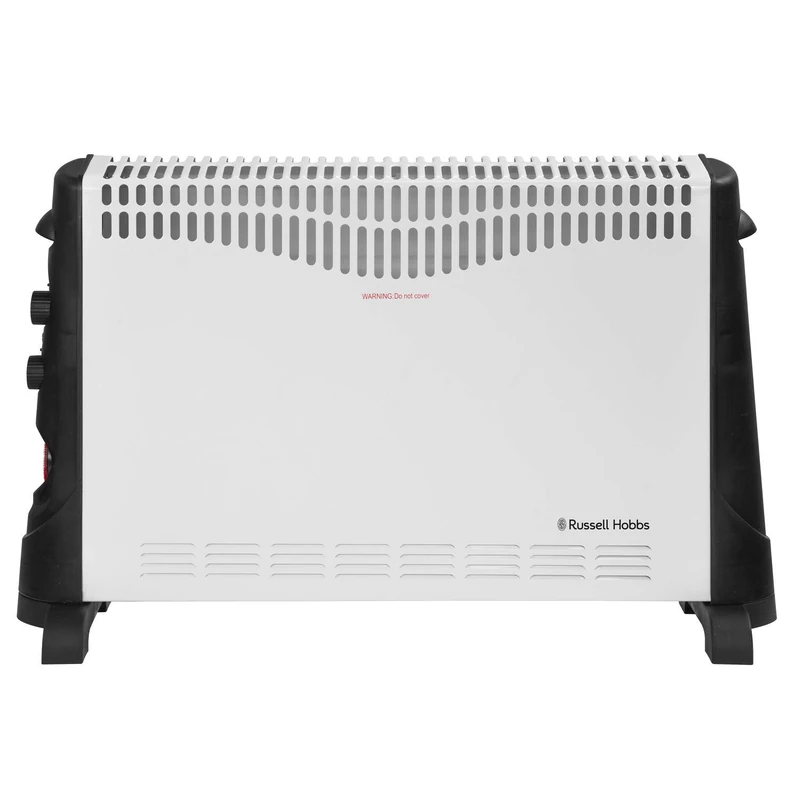 Russell Hobbs RHCVH4002 2KW White Convection Heater with 24 Hour Timer, 3 Heat Settings, Variable Temperature, 20 m sq Room Size, 2 Year Guarantee