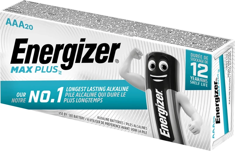 Energizer Max + AAA Batteries (Pack of 20) E301322900