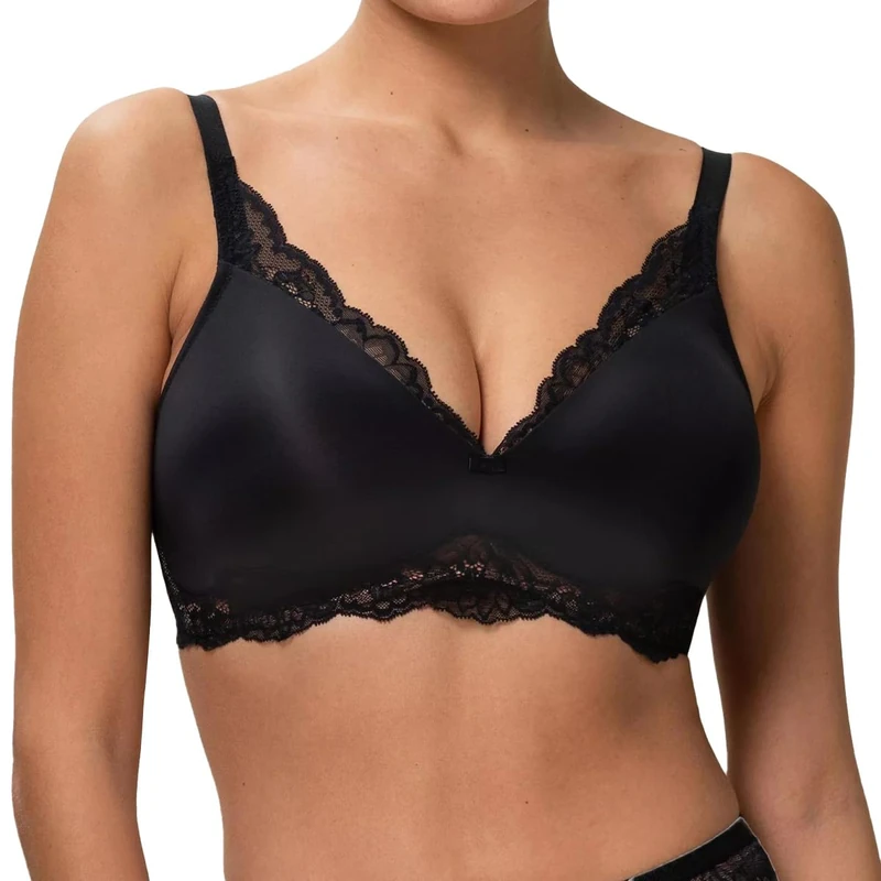 Triumph Womens Amourette Charm Padded Bra, Black, 36C UK