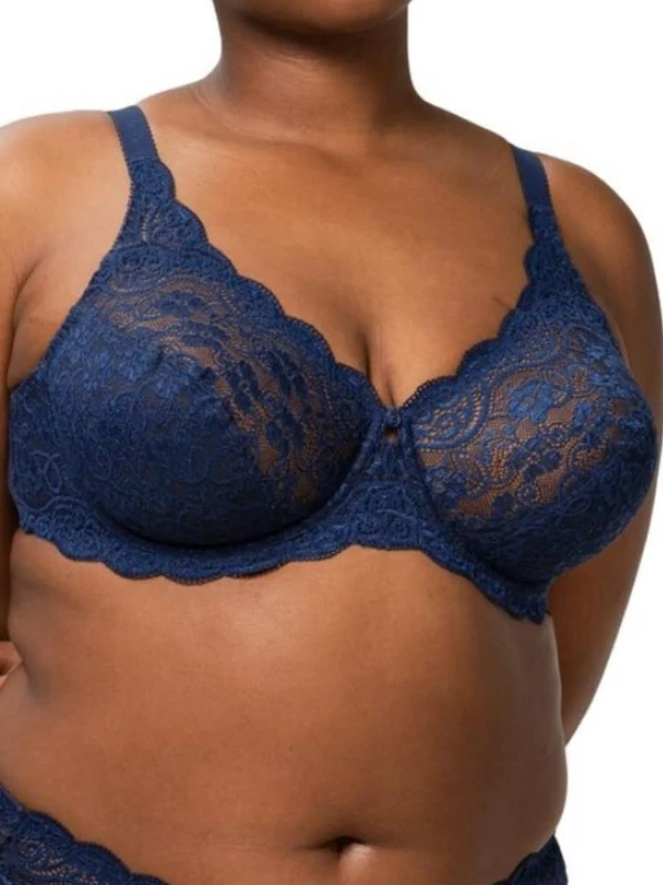 Triumph Women's Amourette 300 W Bra, Deep Water, 36C