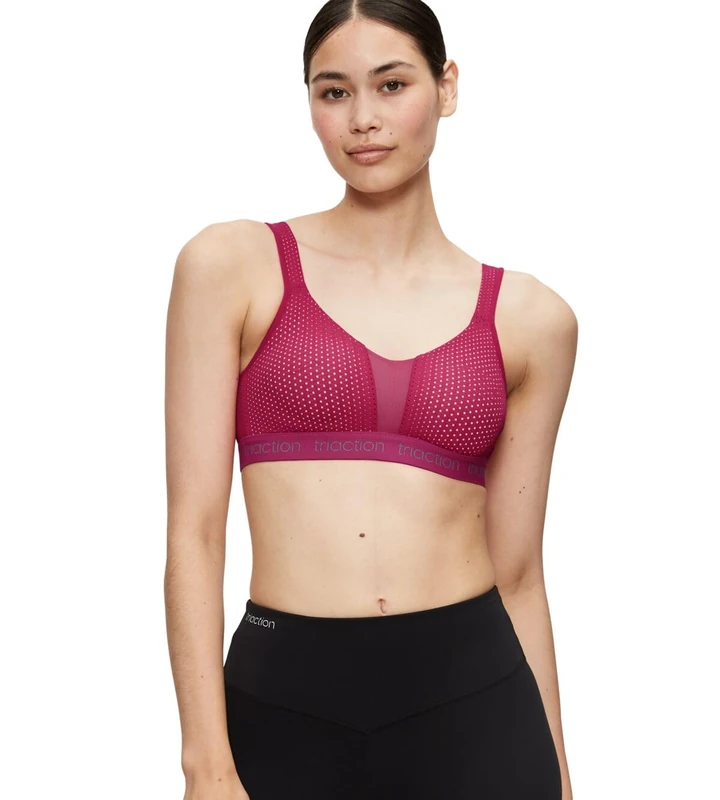 TriAction Women's Triaction Energy Lite N Ex Sports bra non-wired, Cerise, 32B