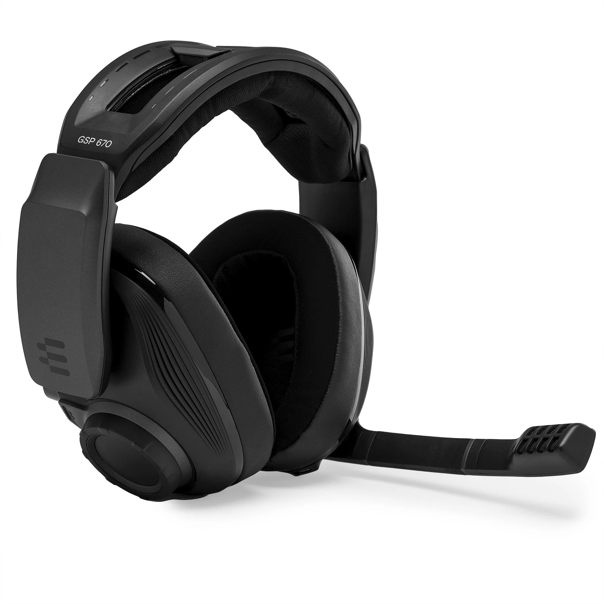 Sennheiser GSP 670 Premium Wireless Gaming Headset, Lag-Free Low-Latency and Bluetooth connection with Sennheiser 7.1 Surround Sound, Dual Audio and Chat Volume Control, PS4 + PC - Black