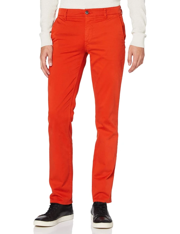 BOSS Men's Schino-Slim D Trouser Not Applicable, Orange (Dark Orange 805), W30/L34 (Manufacturer Size: 3034)