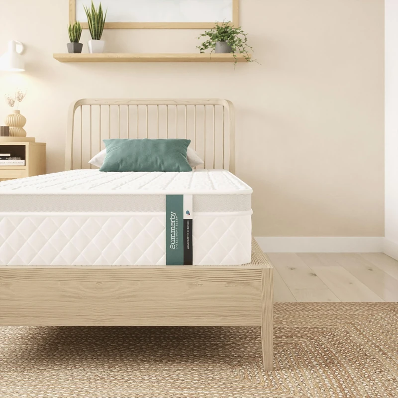 Summerby Sleep No.5 Single Memory Foam 'Climate Control' Mattress with Pocket Spring for Single Bed ,Size: 90Cm x 190Cm