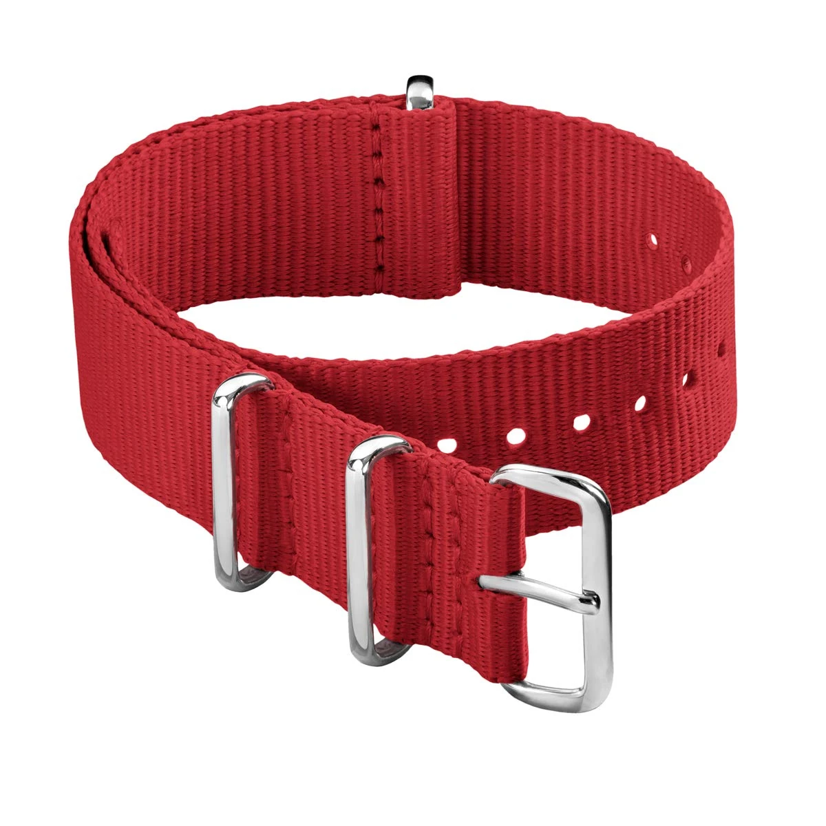 Archer Watch Straps - Classic Nylon NATO Watch Bands (Red, 20mm)